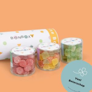 Bonboxy veel beterschap wensen bebijn artisanaal ambachtelijk luxe exclusief geschenk cadeau pralines snoepen verwennerij kerstdag zomaar nieuwjaar pasen vakantie moederdag vaderdag corona