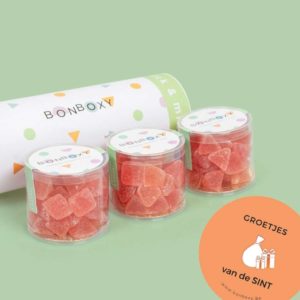 bonboxy sinterklaascadeau bebijn snoep snoepdoosje artisanaal ambachtelijk exclusief geschenk geschenkidee cadeautip cadeau heerlijk pralines