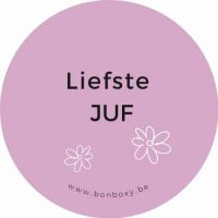 liefste juf kaartje en snoepdoos Bonboxy Bebijn
